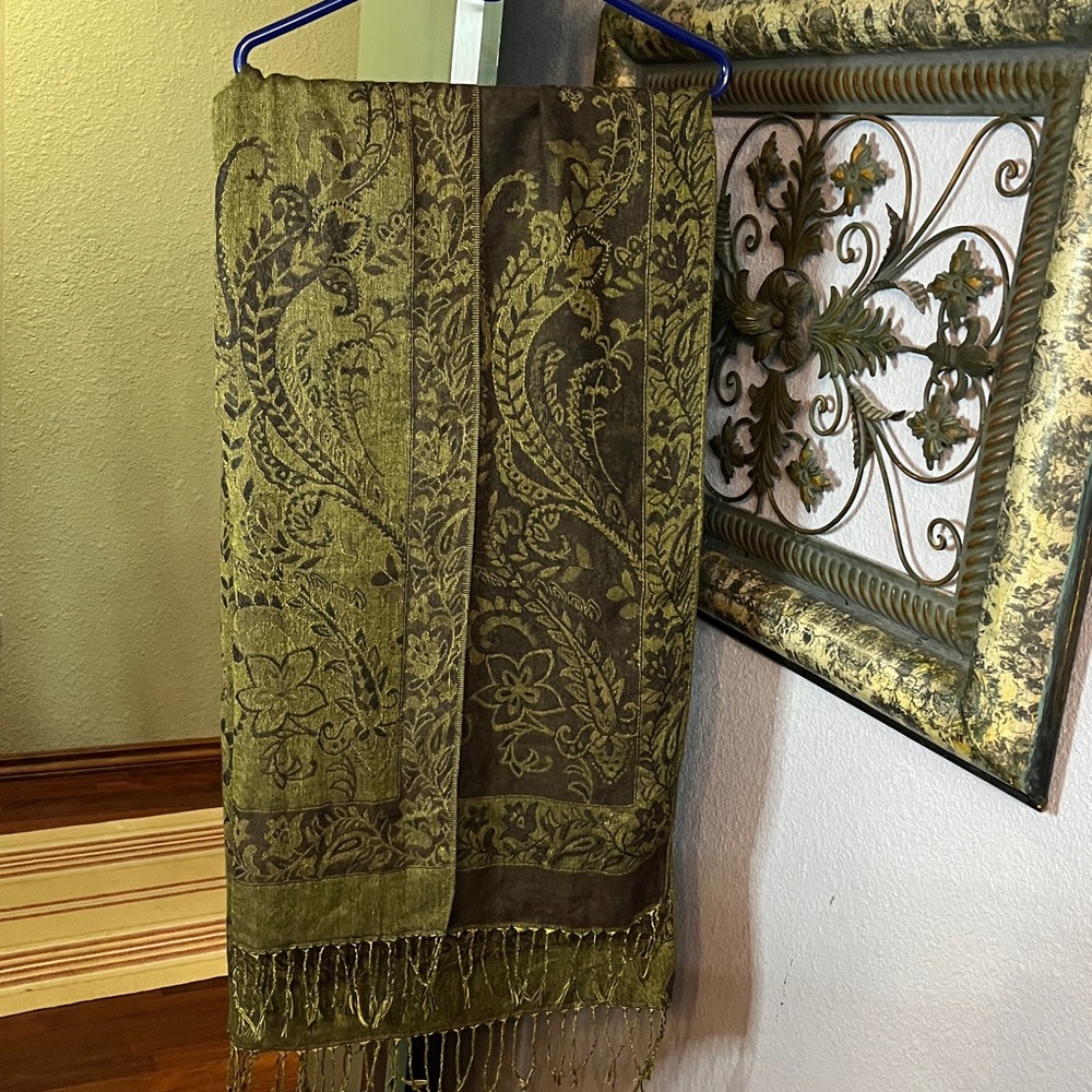 Tapestry Reversible Shawl/ Scarf- awesome piece